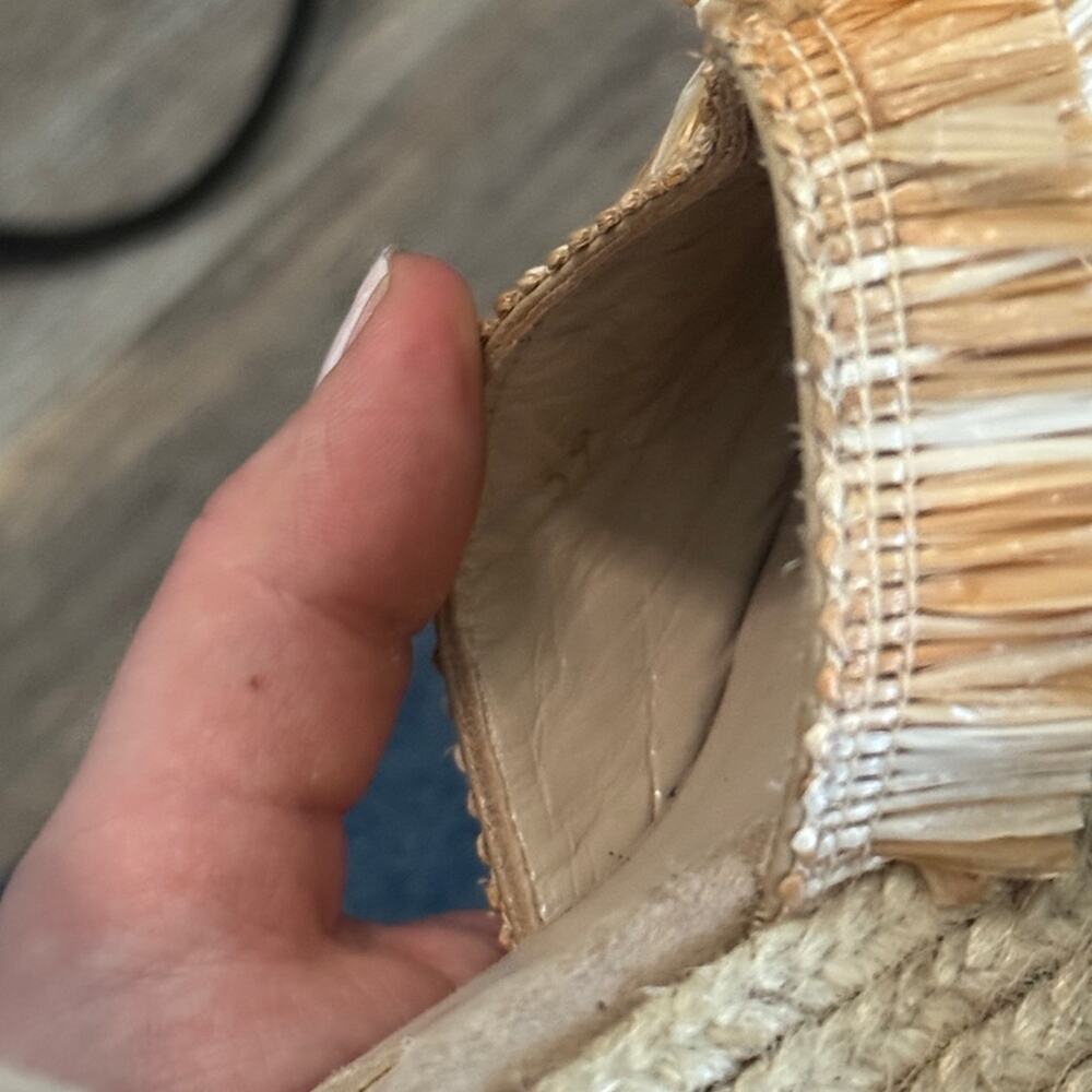 Paloma Barcelo Raffia Espadrille Wedges 39 - Picture 4 of 9